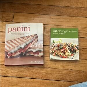 Two Cookbooks - Budget Meals and Panini